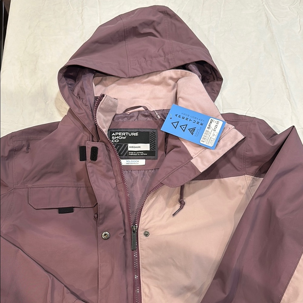 Aperture Snow Women's Hooded Jacket - Mauve